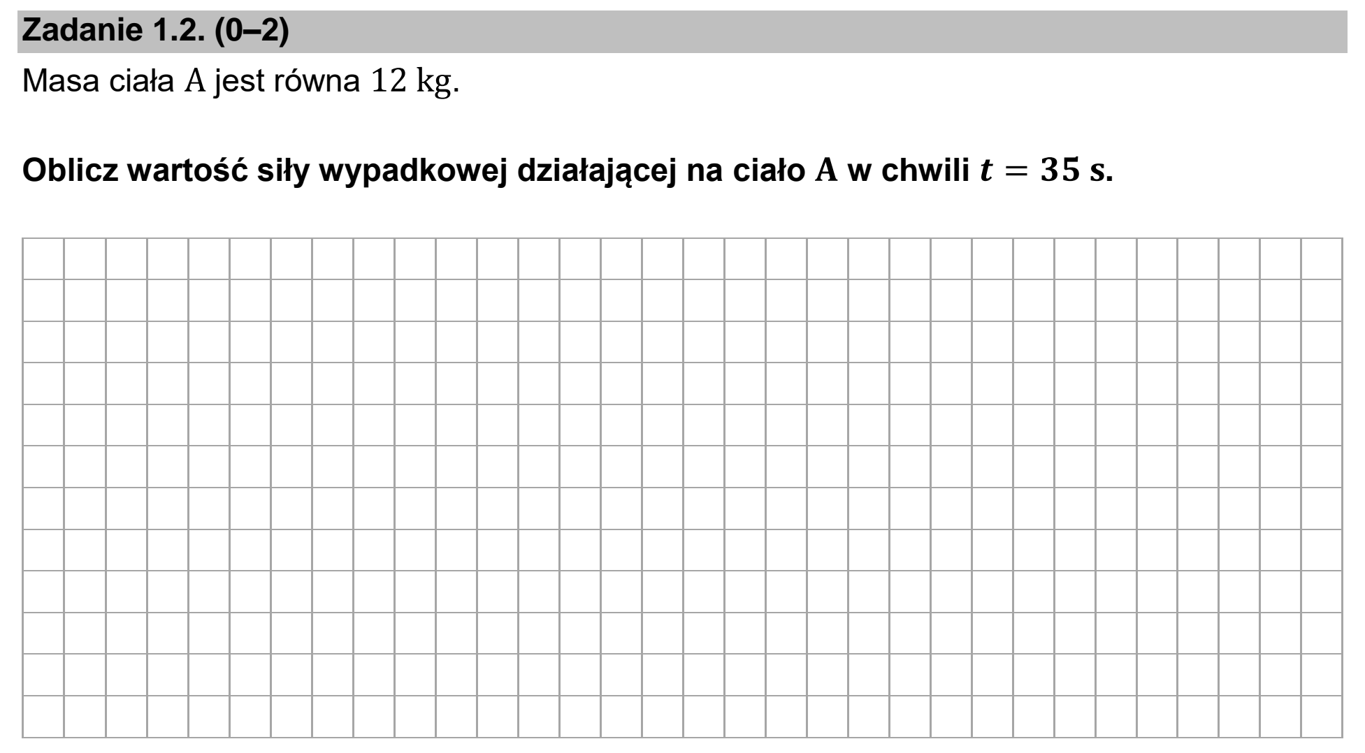 Matura, maj 2022, zadanie 1.2