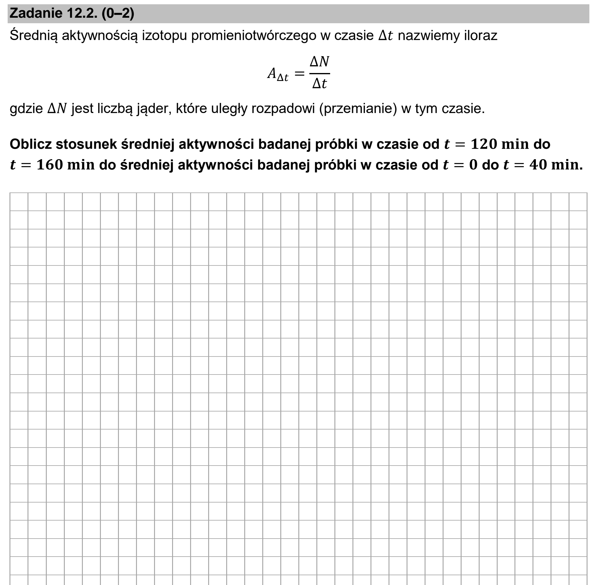 Matura, maj 2022, zadanie 12.2