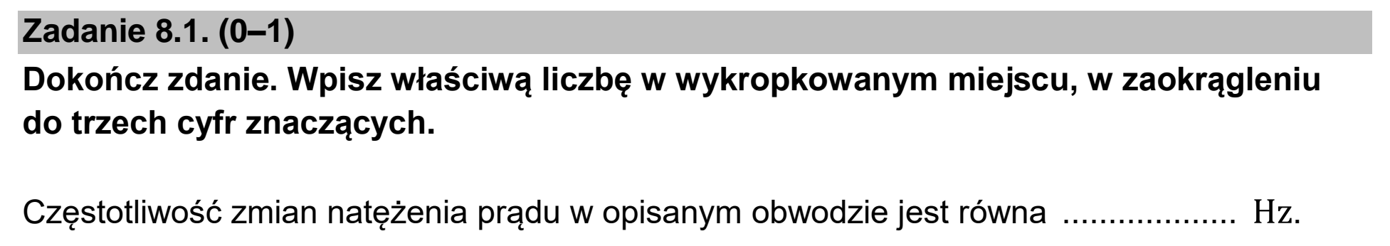Matura, maj 2022, zadanie 8.1