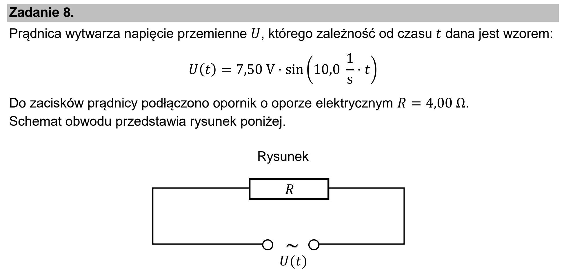 Matura, maj 2022, wstęp zadania 8