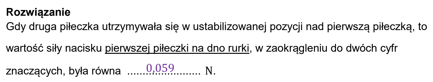 Matura, maj 2023, odpowiedź do zadania 10.2, fragment 2