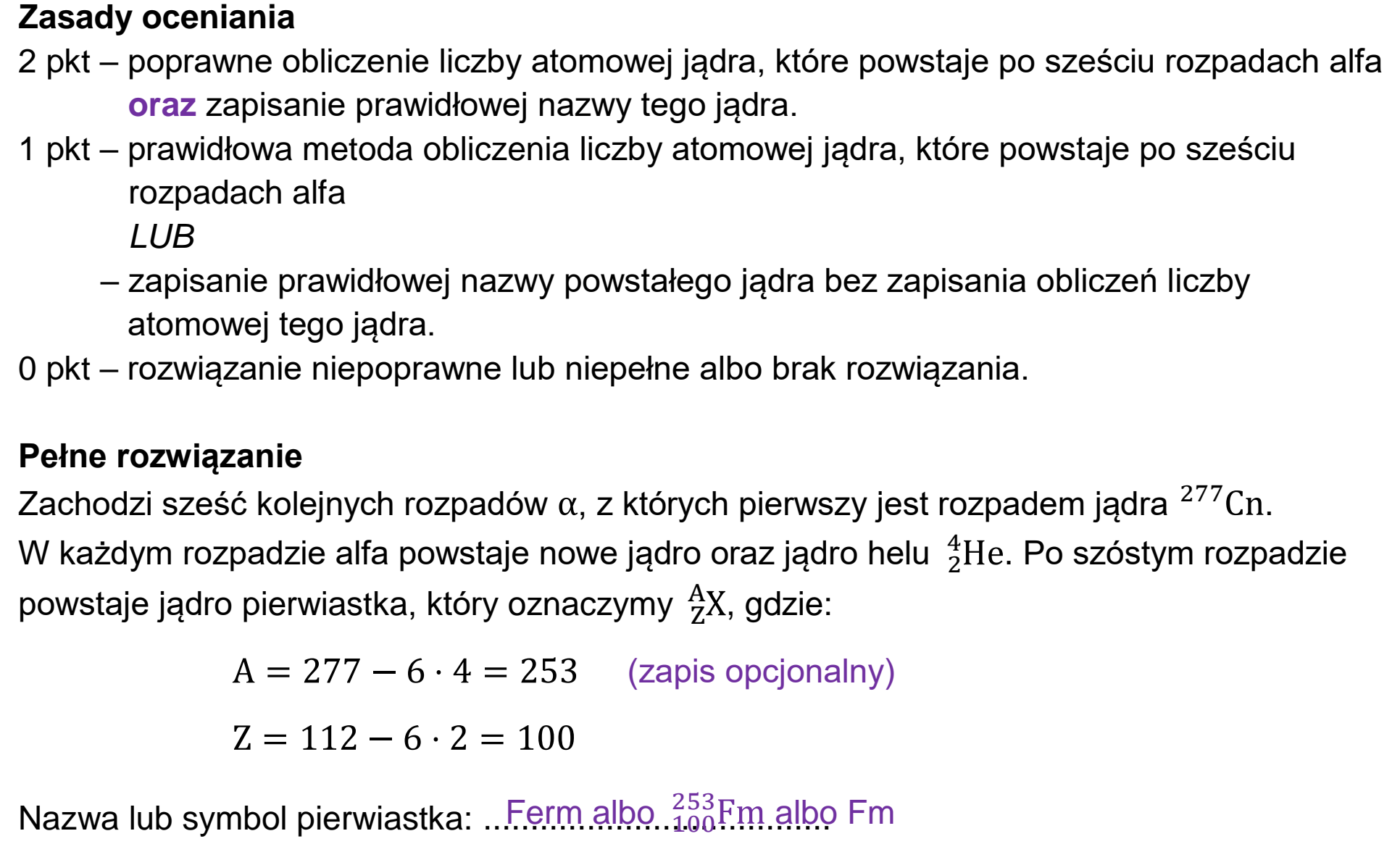 Matura, maj 2023, odpowiedź do zadania 11.2