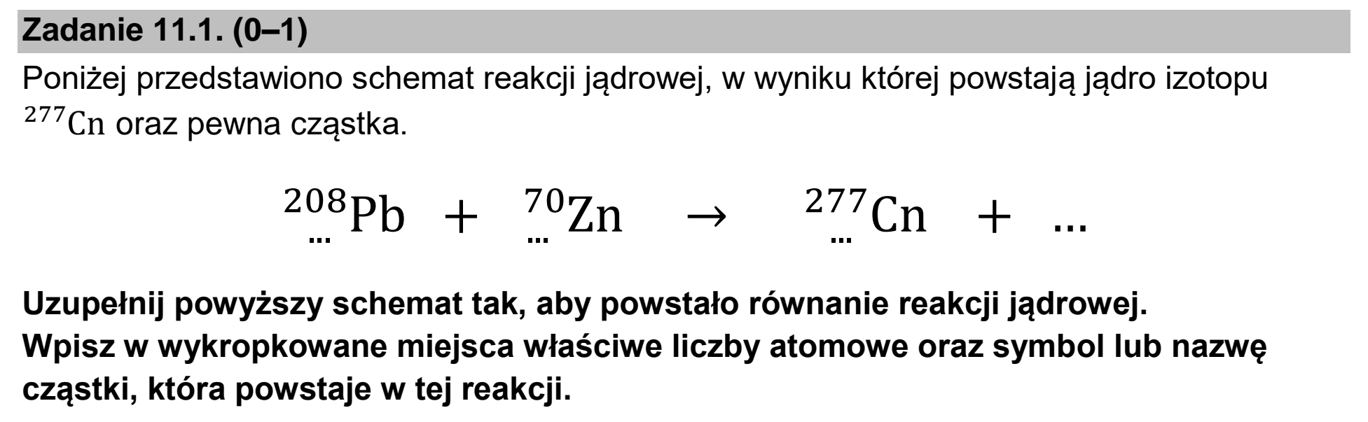 Matura, maj 2023, zadanie 11.1
