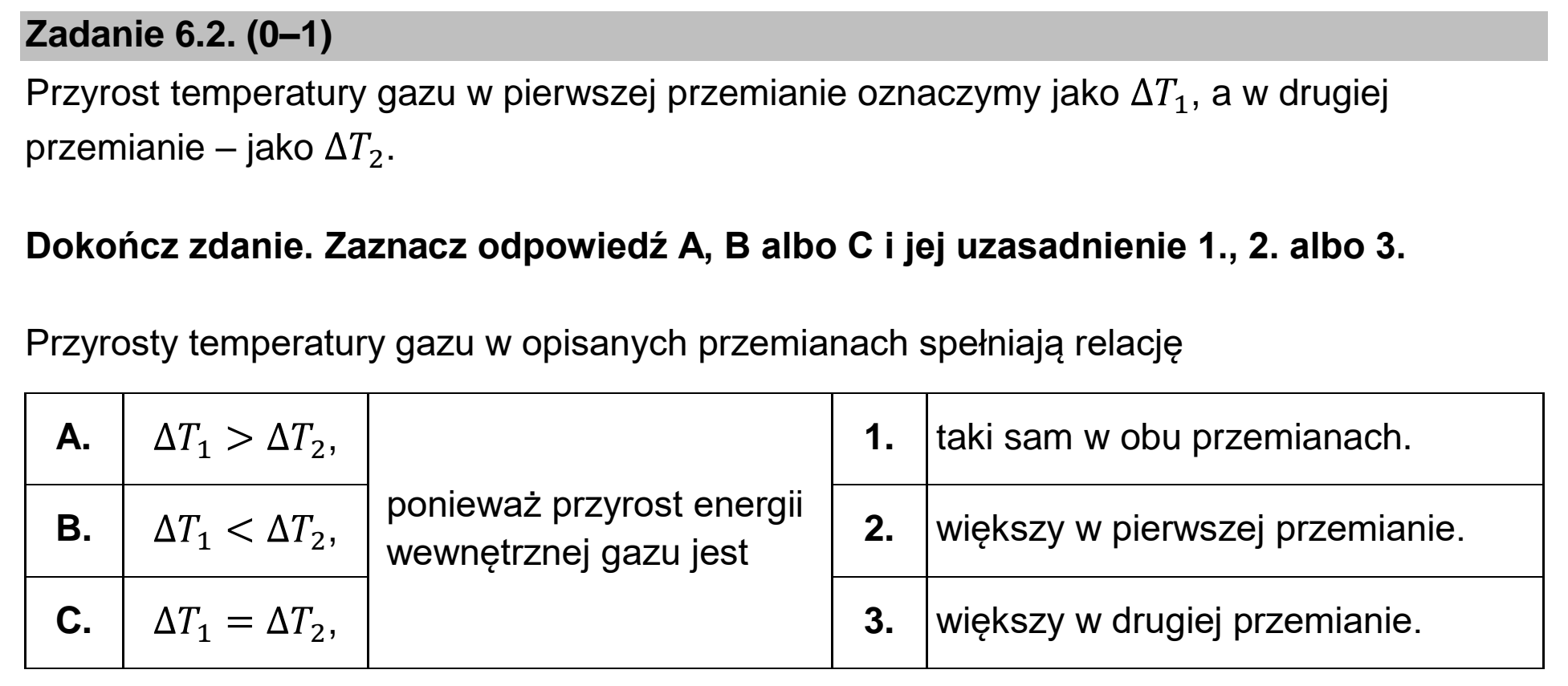 Matura, maj 2023, zadanie 6.2