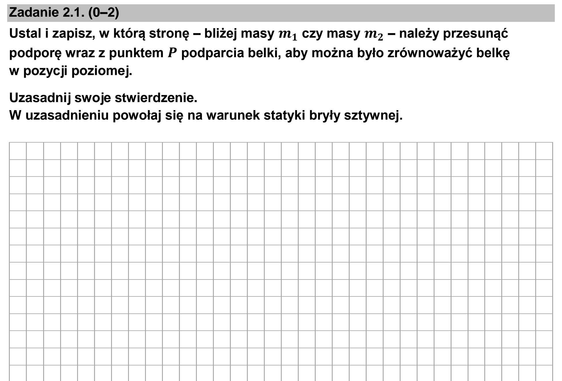 Matura, maj 2024, zadanie 2.1