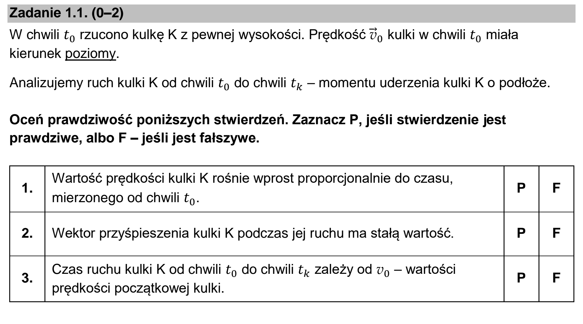 Matura, maj 2025, zadanie 1.1