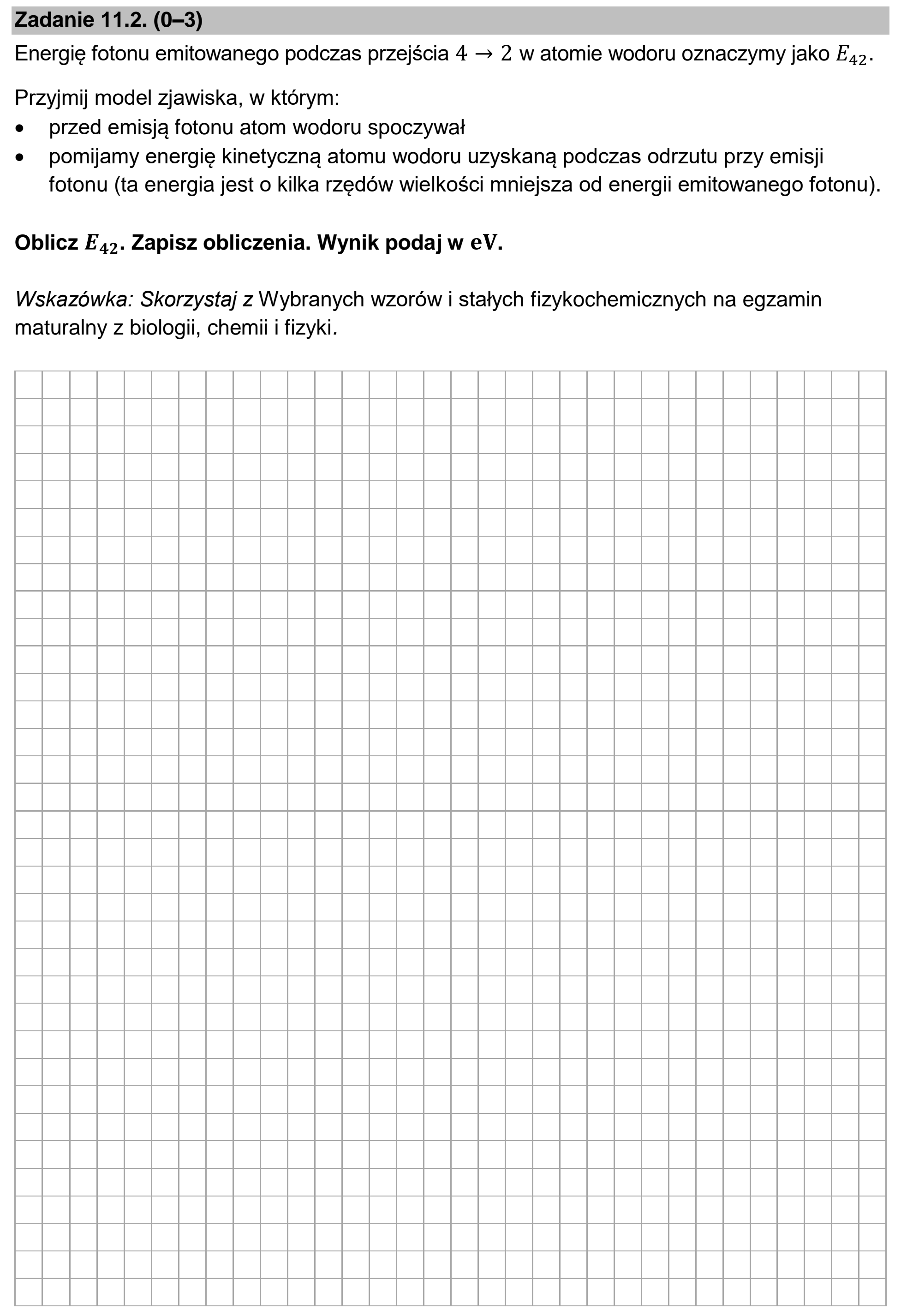 Matura, maj 2025, zadanie 11.2