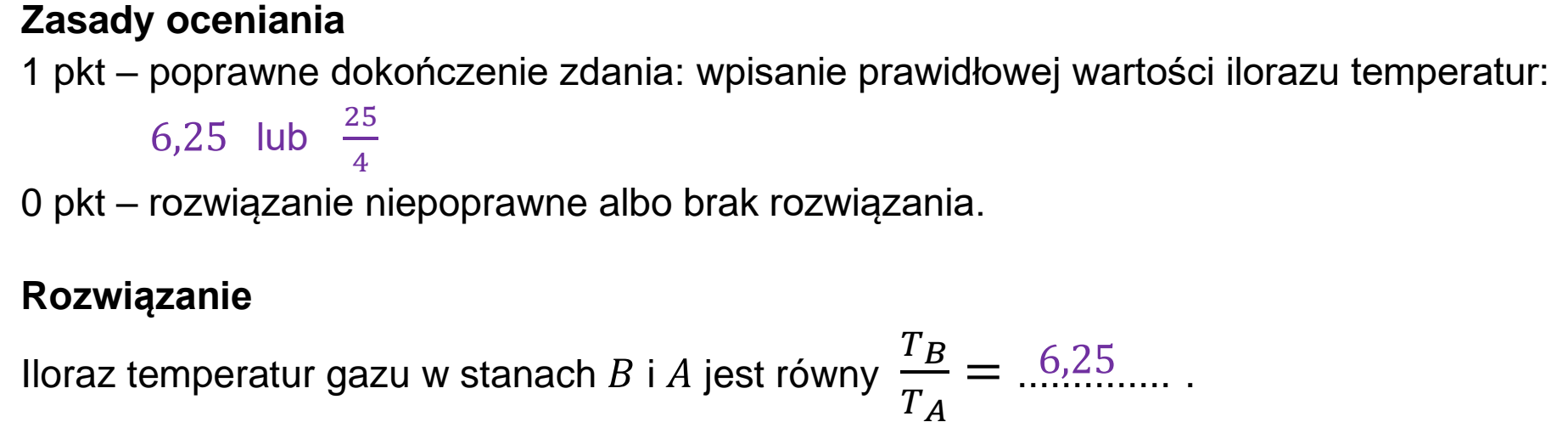 Matura, maj 2026, odpowiedź do zadania 6.2