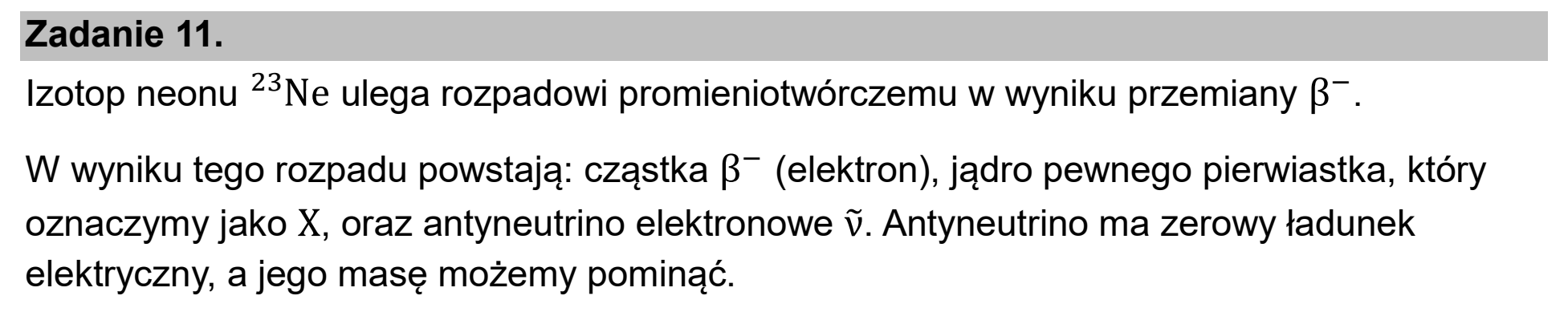 Matura, maj 2026, wstęp zadania 11