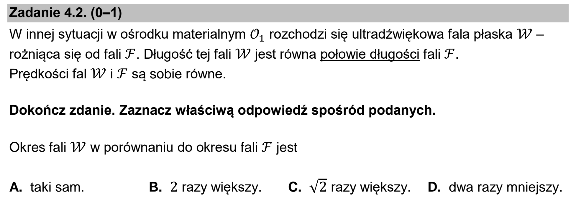 Matura, maj 2026, zadanie 4.2