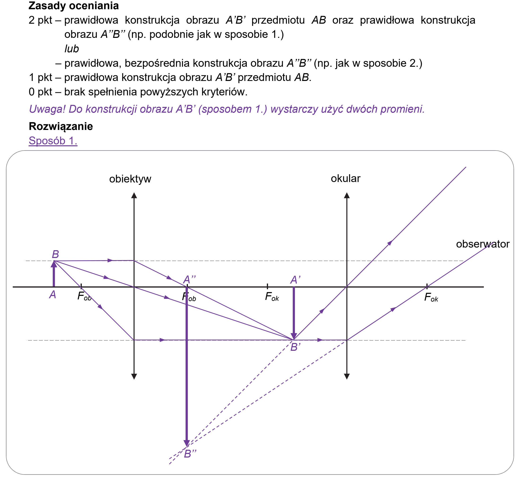 Matura próbna, marzec 2021, odpowiedź do zadania 9.1