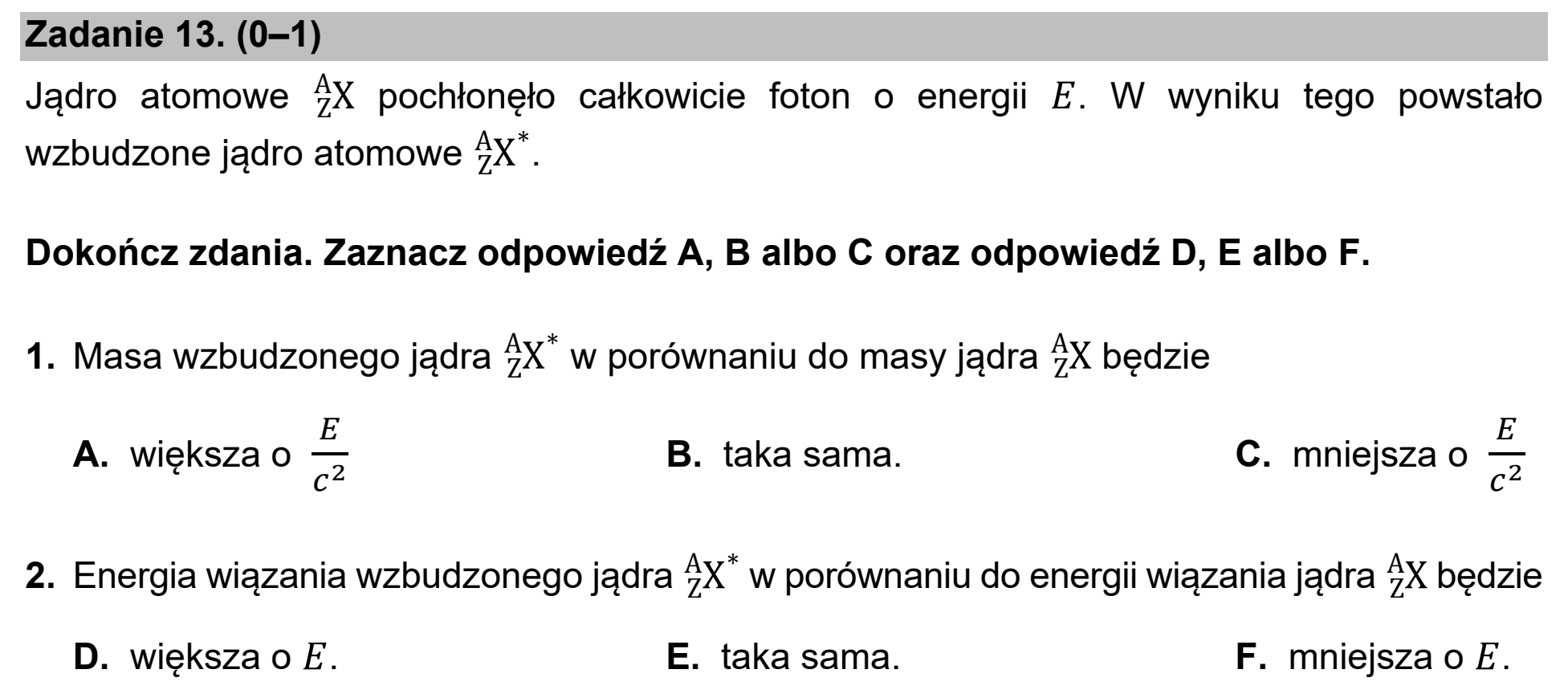 Matura próbna, marzec 2021, podgląd zadania 13