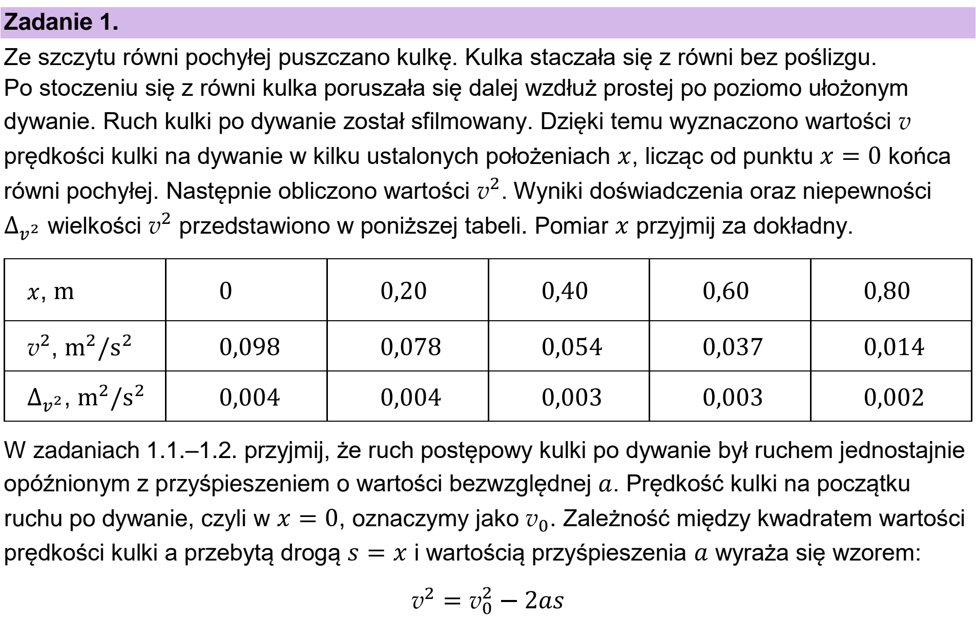 Matura dodatkowa, czerwiec 2023, wstęp zadania 1