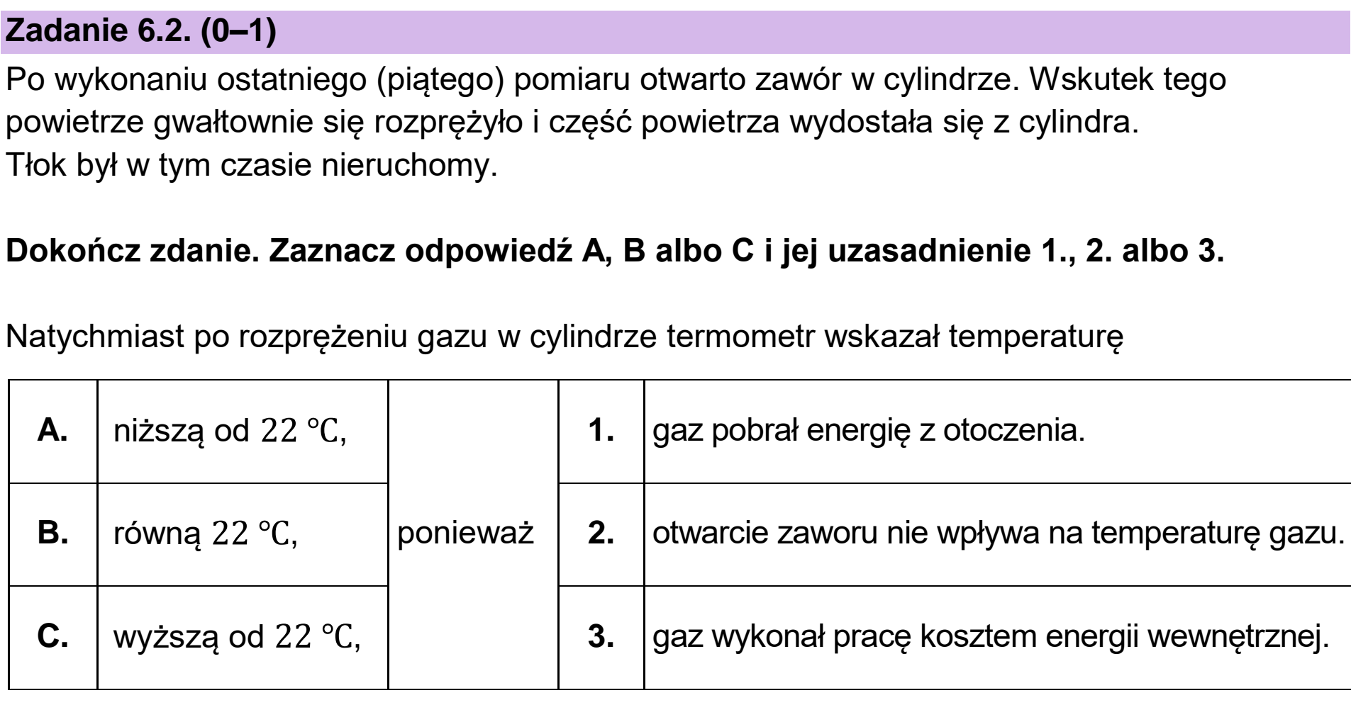 Matura dodatkowa, czerwiec 2023, zadanie 6.2