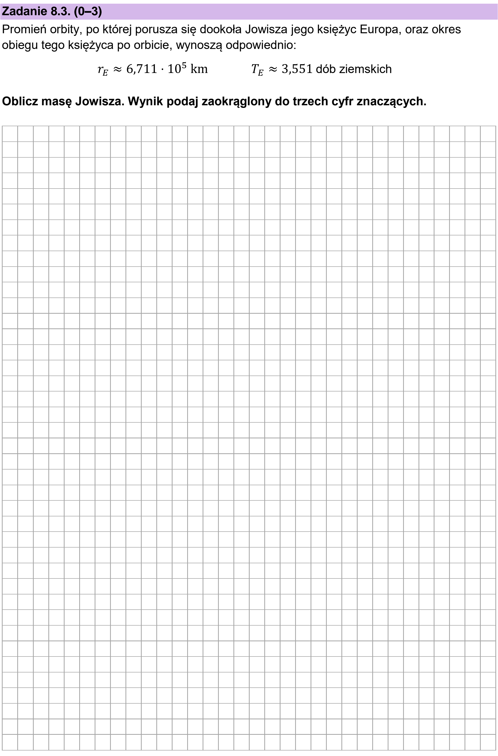 Matura dodatkowa, czerwiec 2023, zadanie 8.3