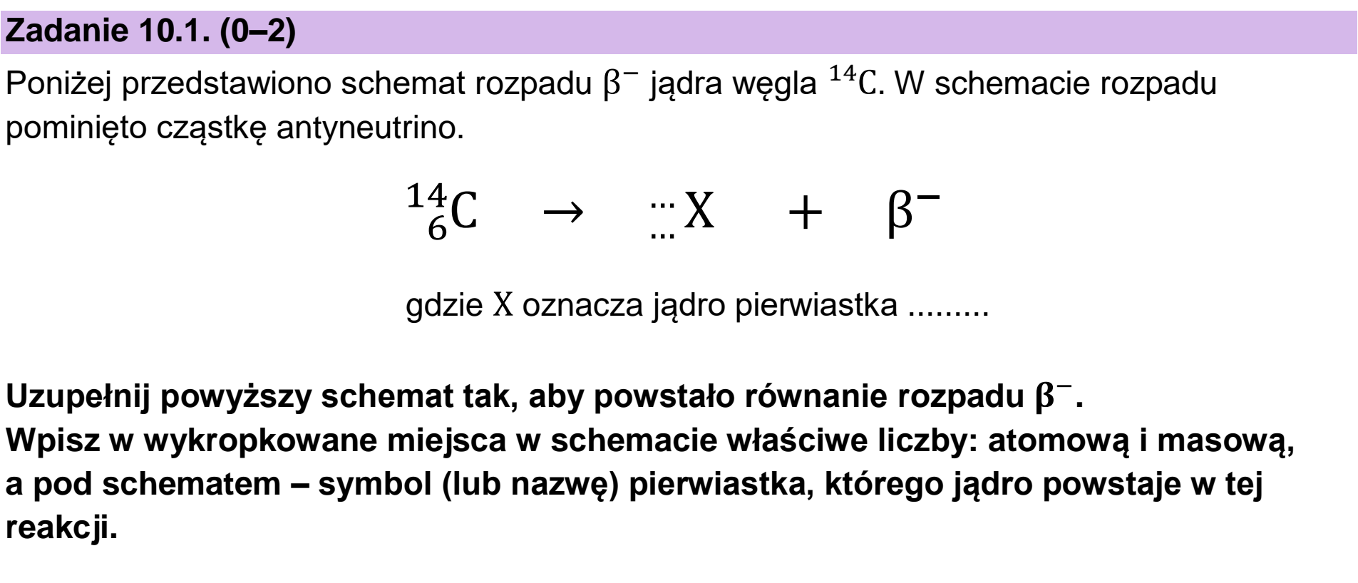 Matura dodatkowa, czerwiec 2024, zadanie 10.1