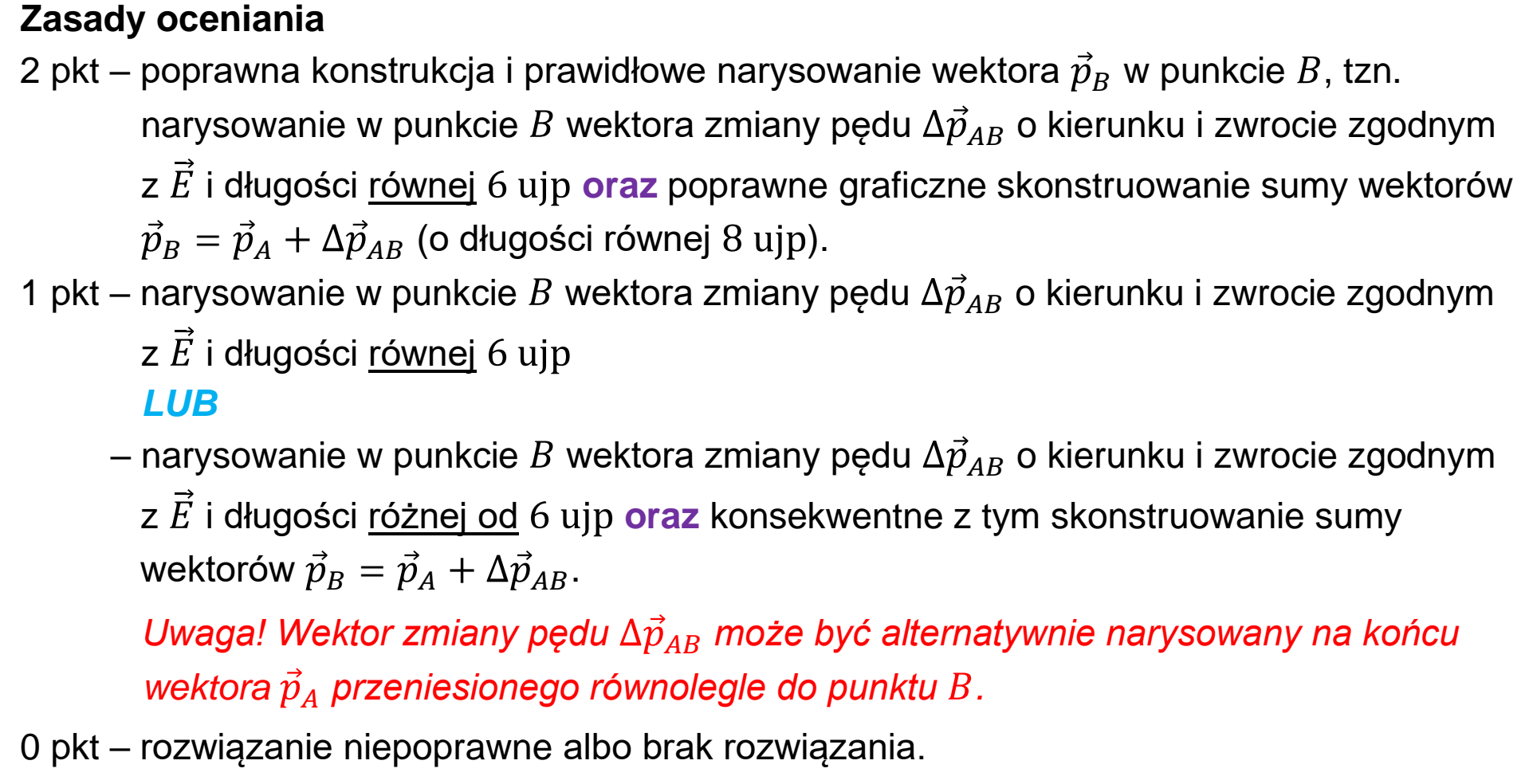 Matura dodatkowa, czerwiec 2025, odpowiedź do zadania 9.1