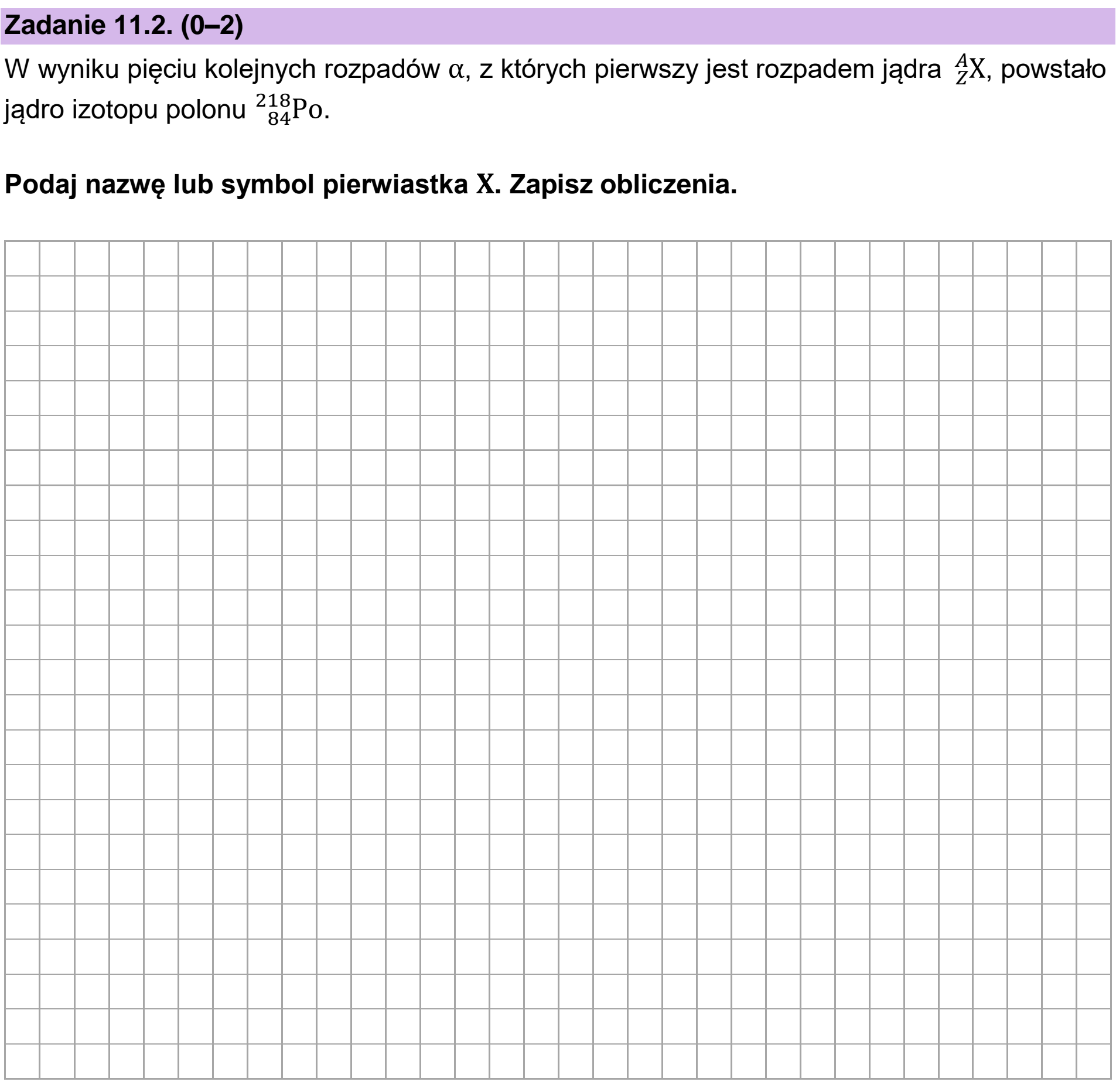 Matura dodatkowa, czerwiec 2025, zadanie 11.2