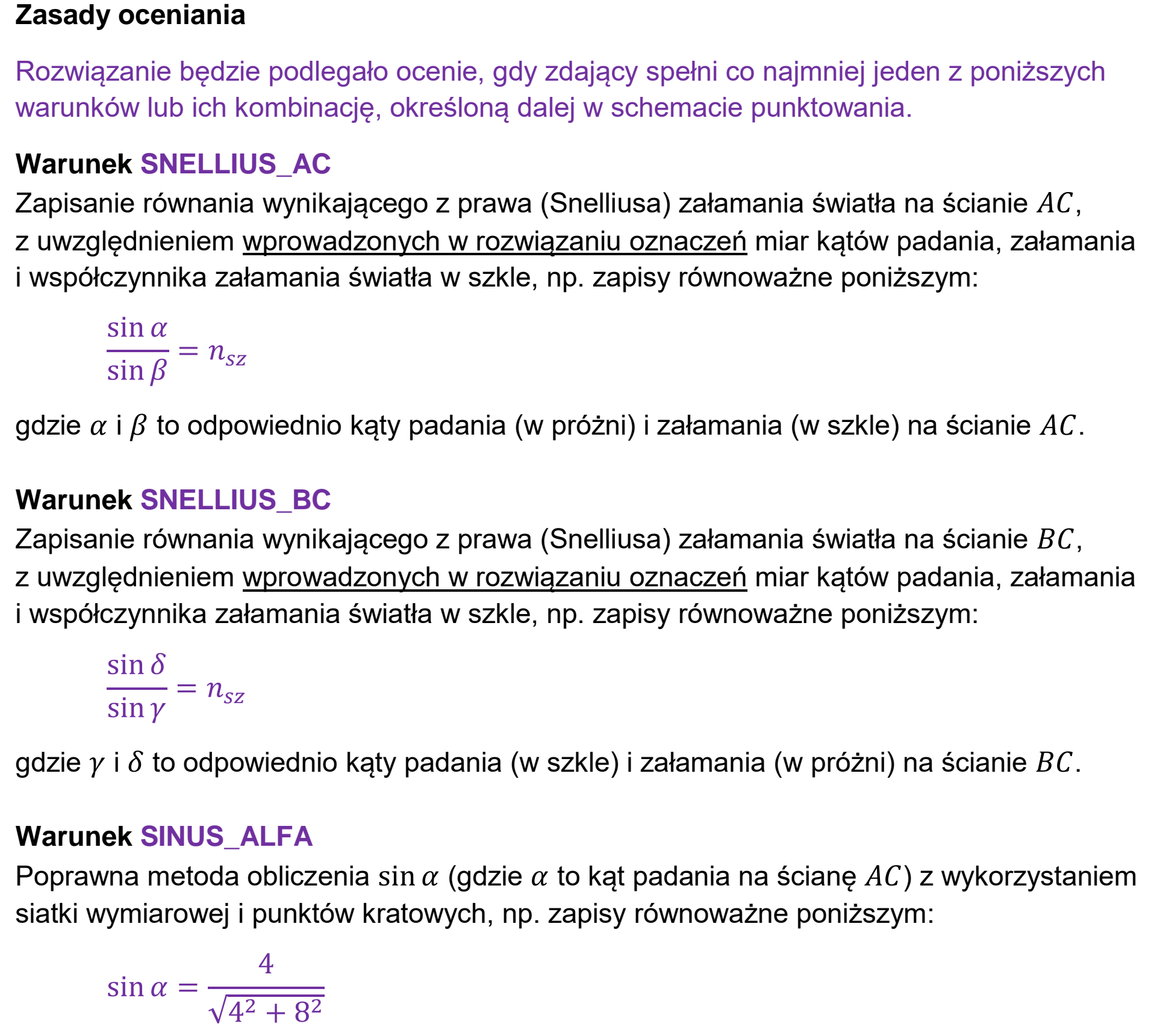 Matura dodatkowa, czerwiec 2026, odpowiedź do zadania 9