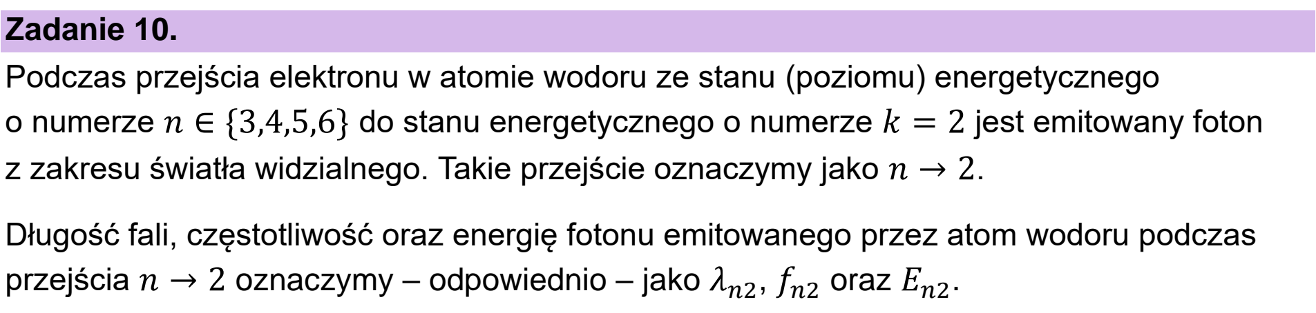 Matura dodatkowa, czerwiec 2026, wstęp zadania 10