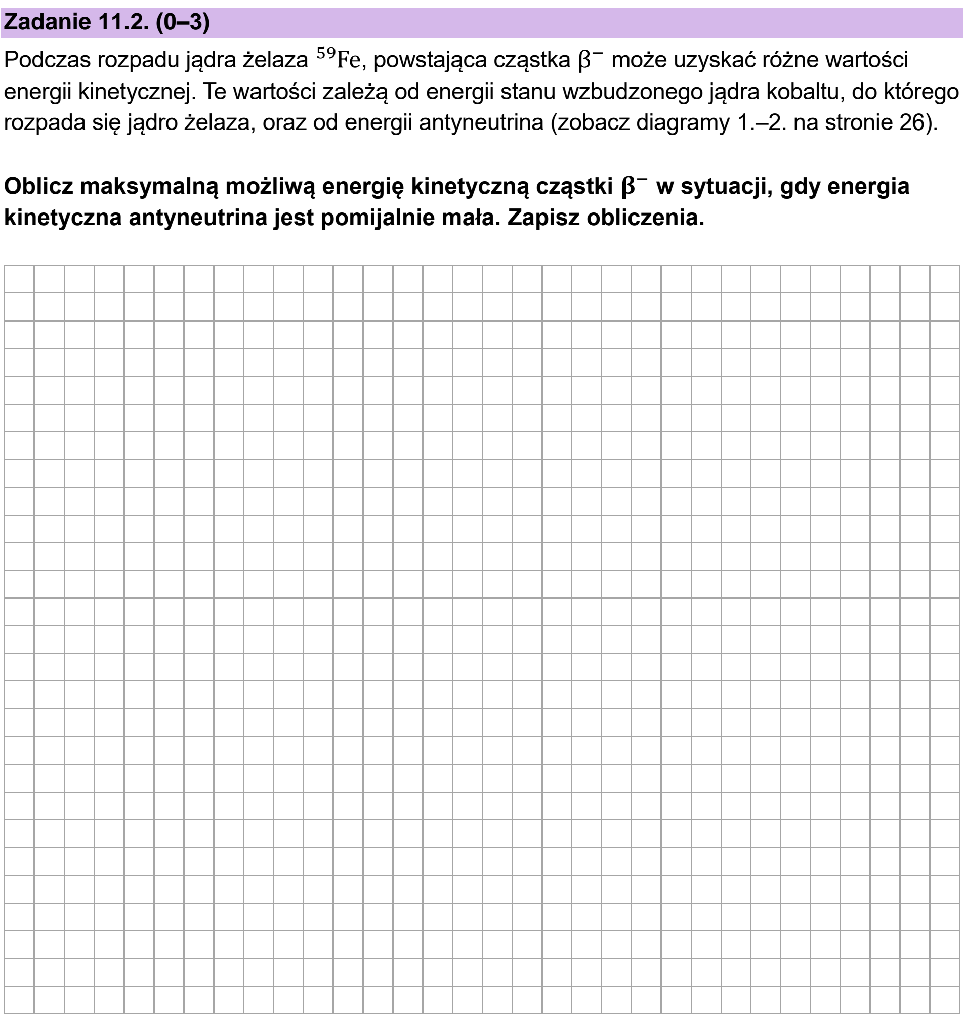 Matura dodatkowa, czerwiec 2026, zadanie 11.2