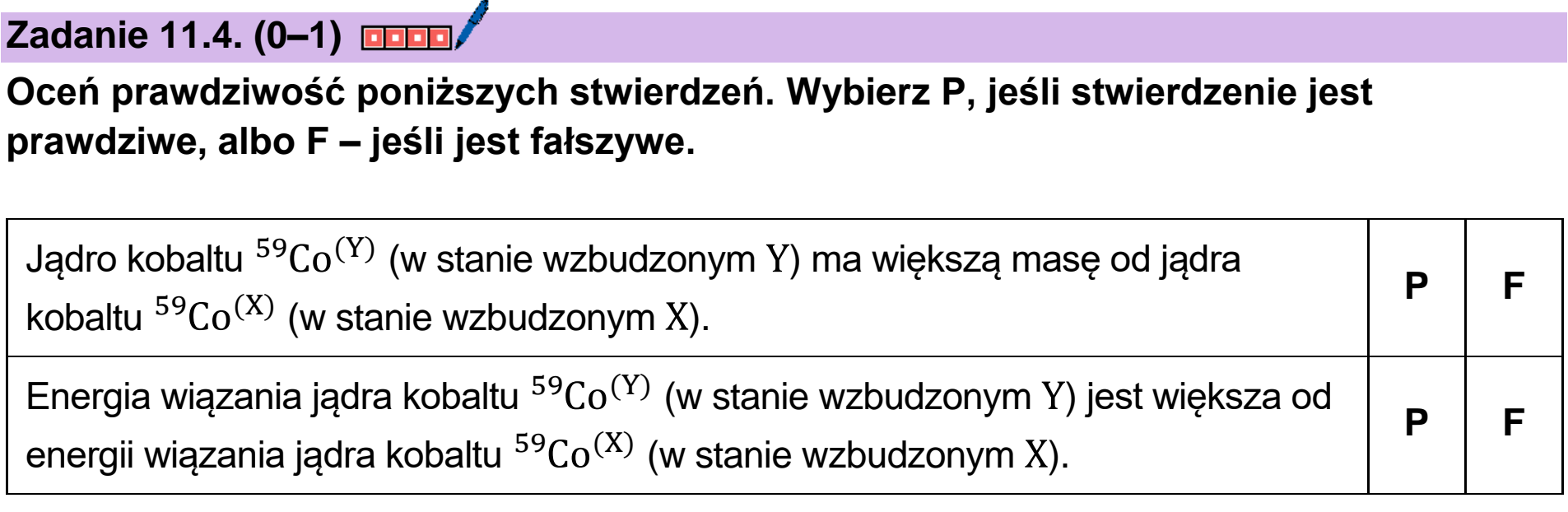 Matura dodatkowa, czerwiec 2026, zadanie 11.4