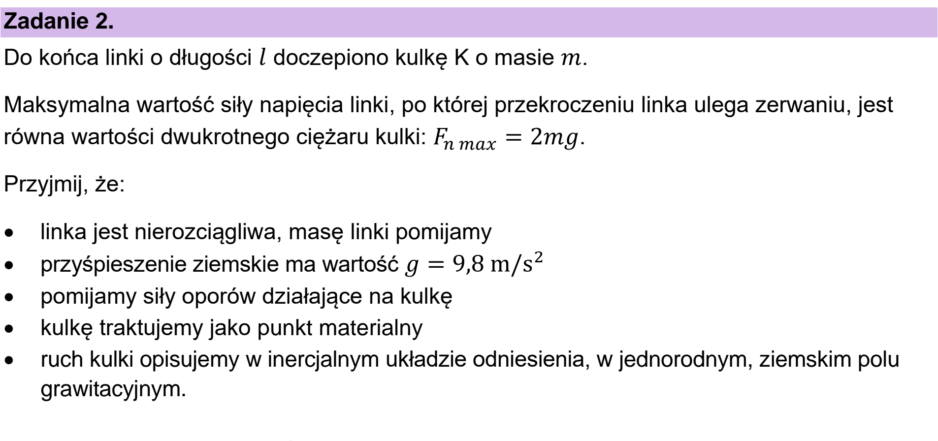 Matura dodatkowa, czerwiec 2026, wstęp zadania 2