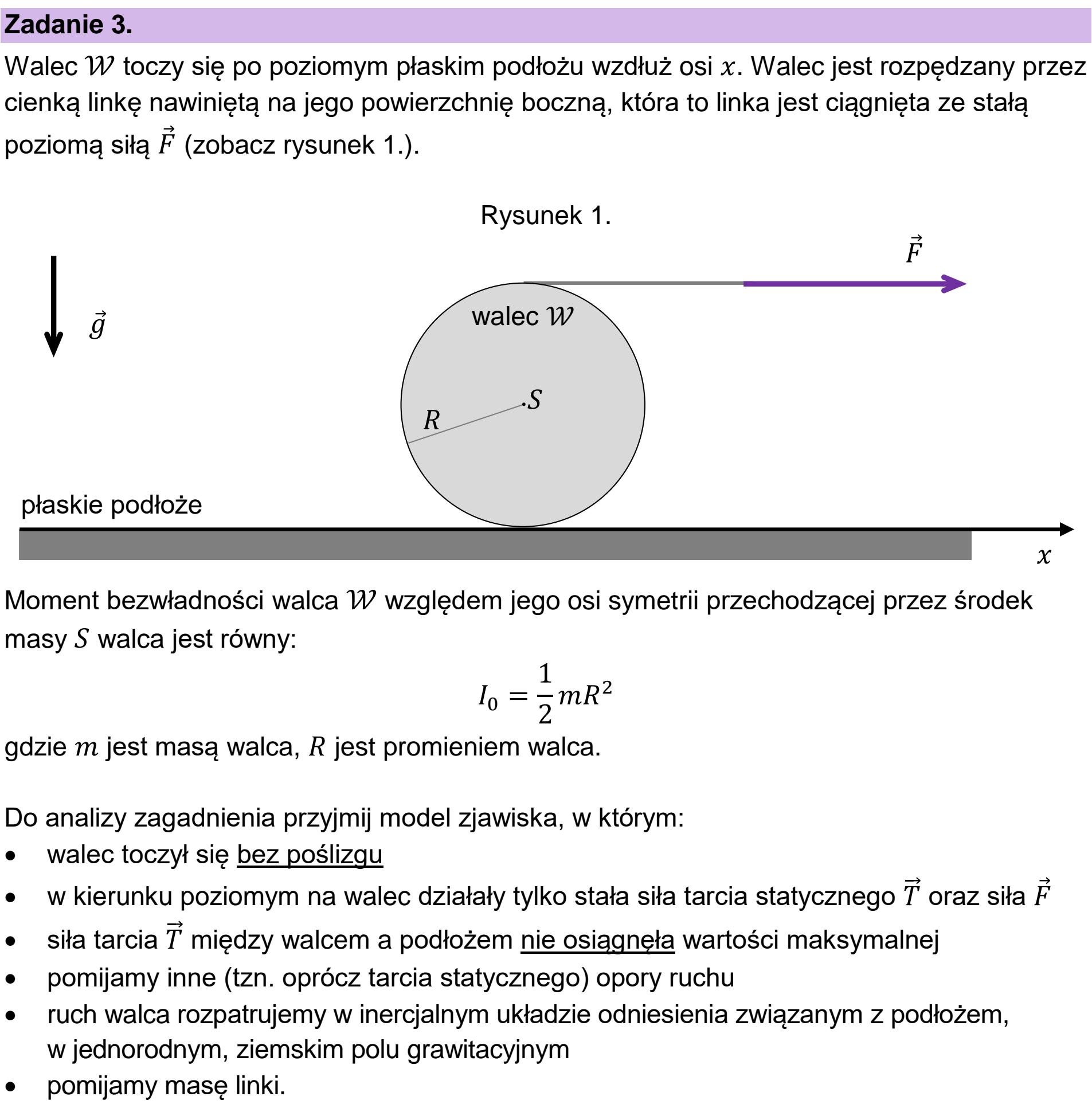 Matura próbna, grudzien 2024, wstęp zadania 3