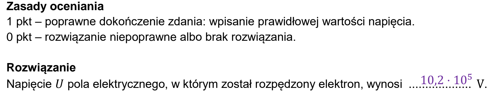 Matura, maj 2023, odpowiedź do zadania 10.3