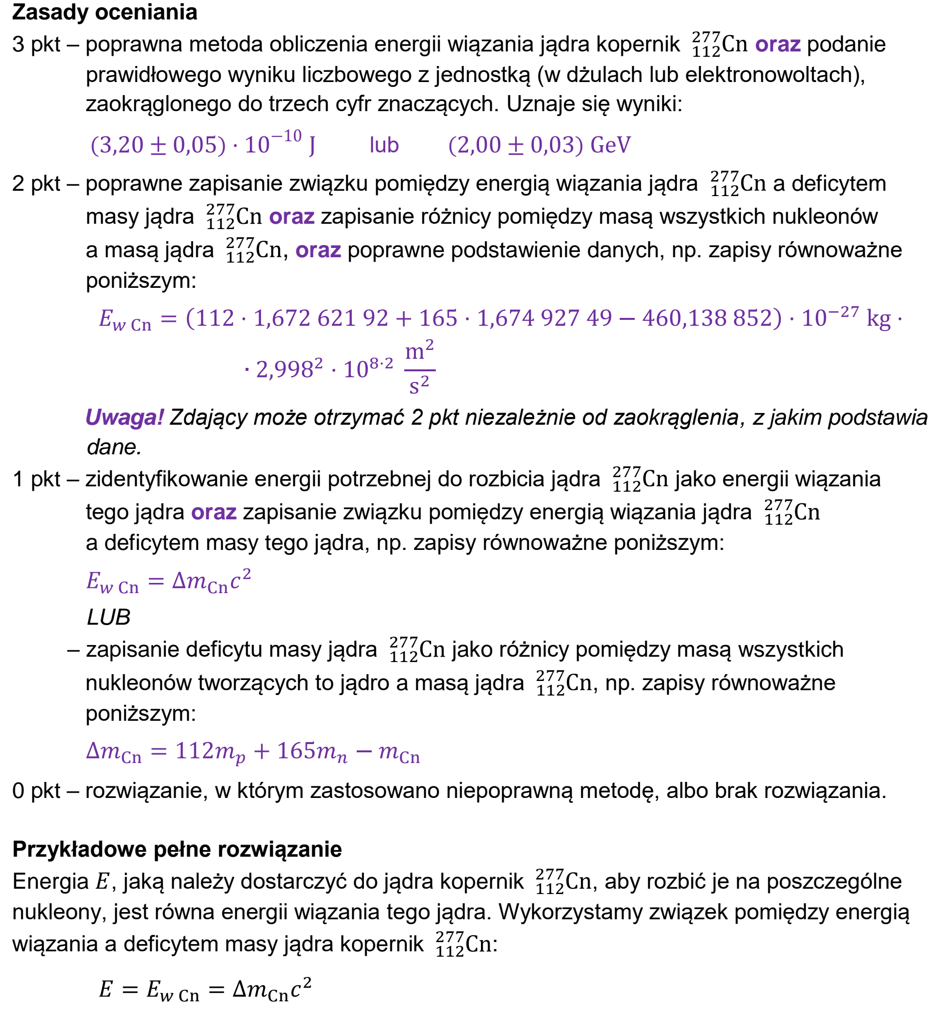 Matura, maj 2023, odpowiedź do zadania 11.3, fragment 1