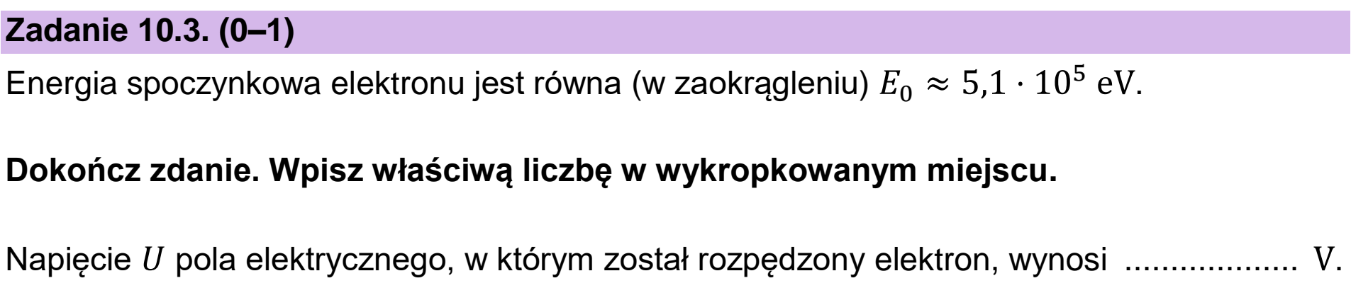 Matura, maj 2023, zadanie 10.3
