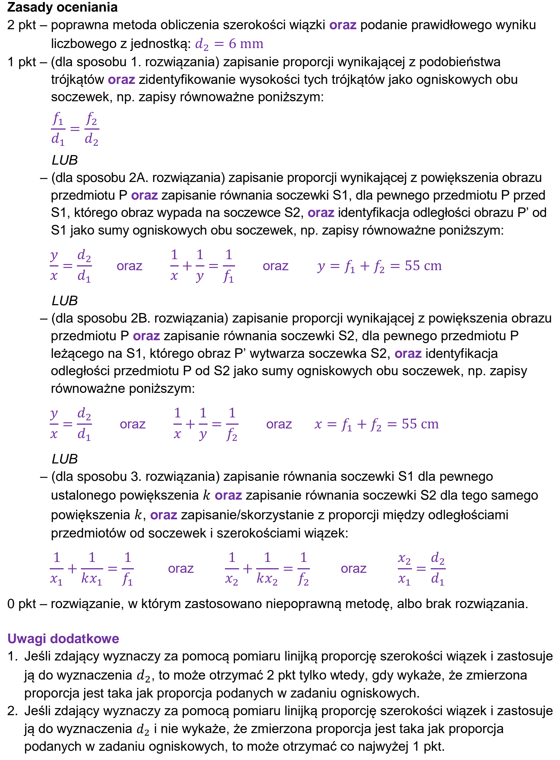 Matura, maj 2024, odpowiedź do zadania 9.1, fragment 1