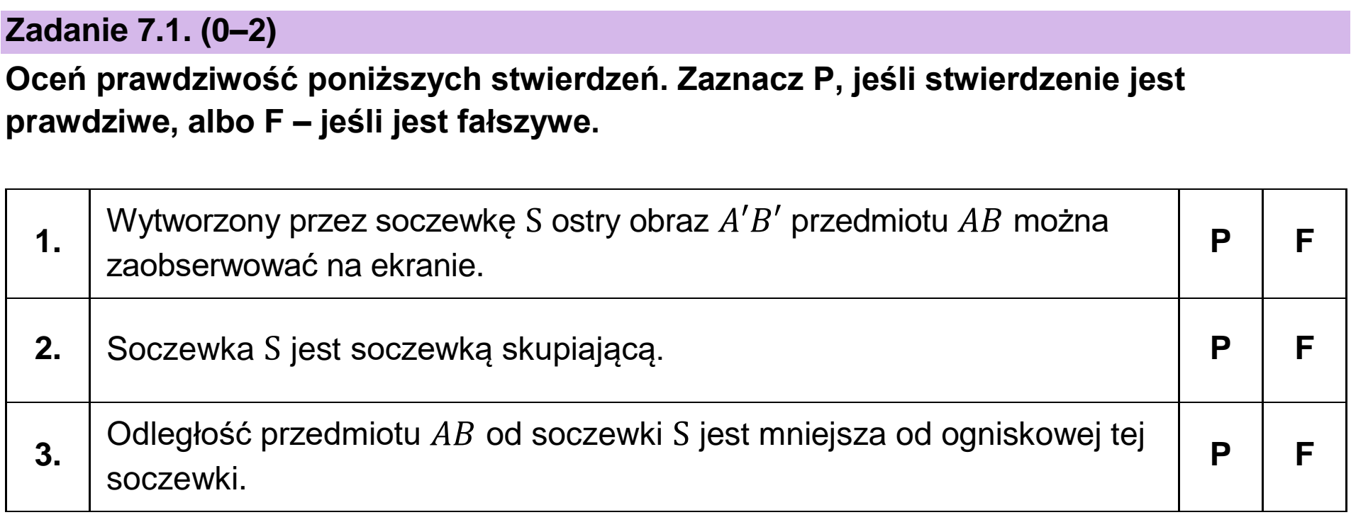 Matura, maj 2025, zadanie 7.1