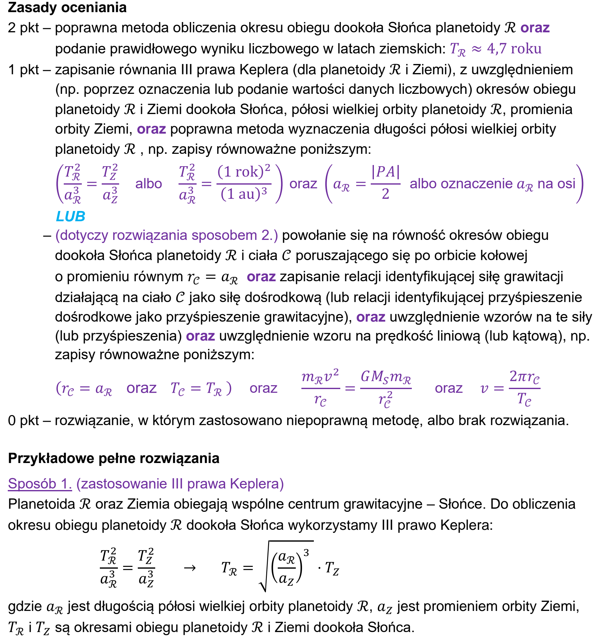 Matura, maj 2026, odpowiedź do zadania 5.2, fragment 1