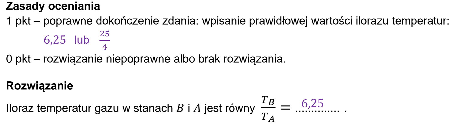 Matura, maj 2026, odpowiedź do zadania 6.2
