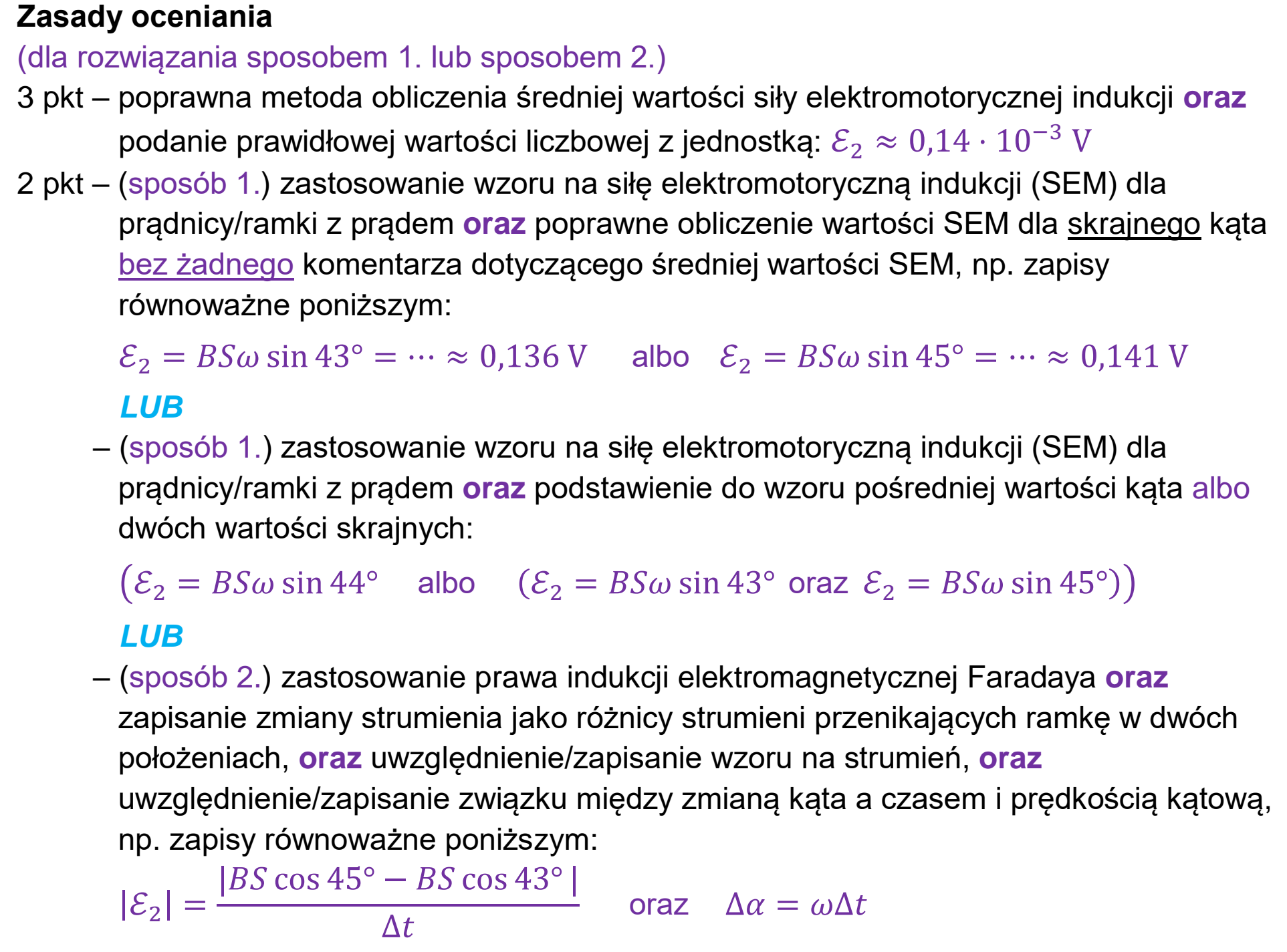 Matura próbna, styczen 2026, odpowiedź do zadania 9.2, fragment 1