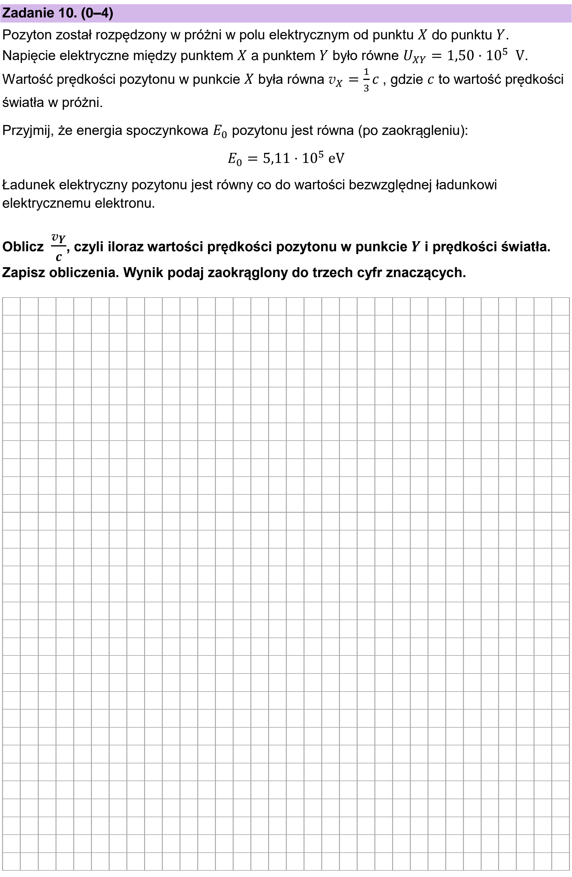 Matura próbna, styczen 2026, podgląd zadania 10