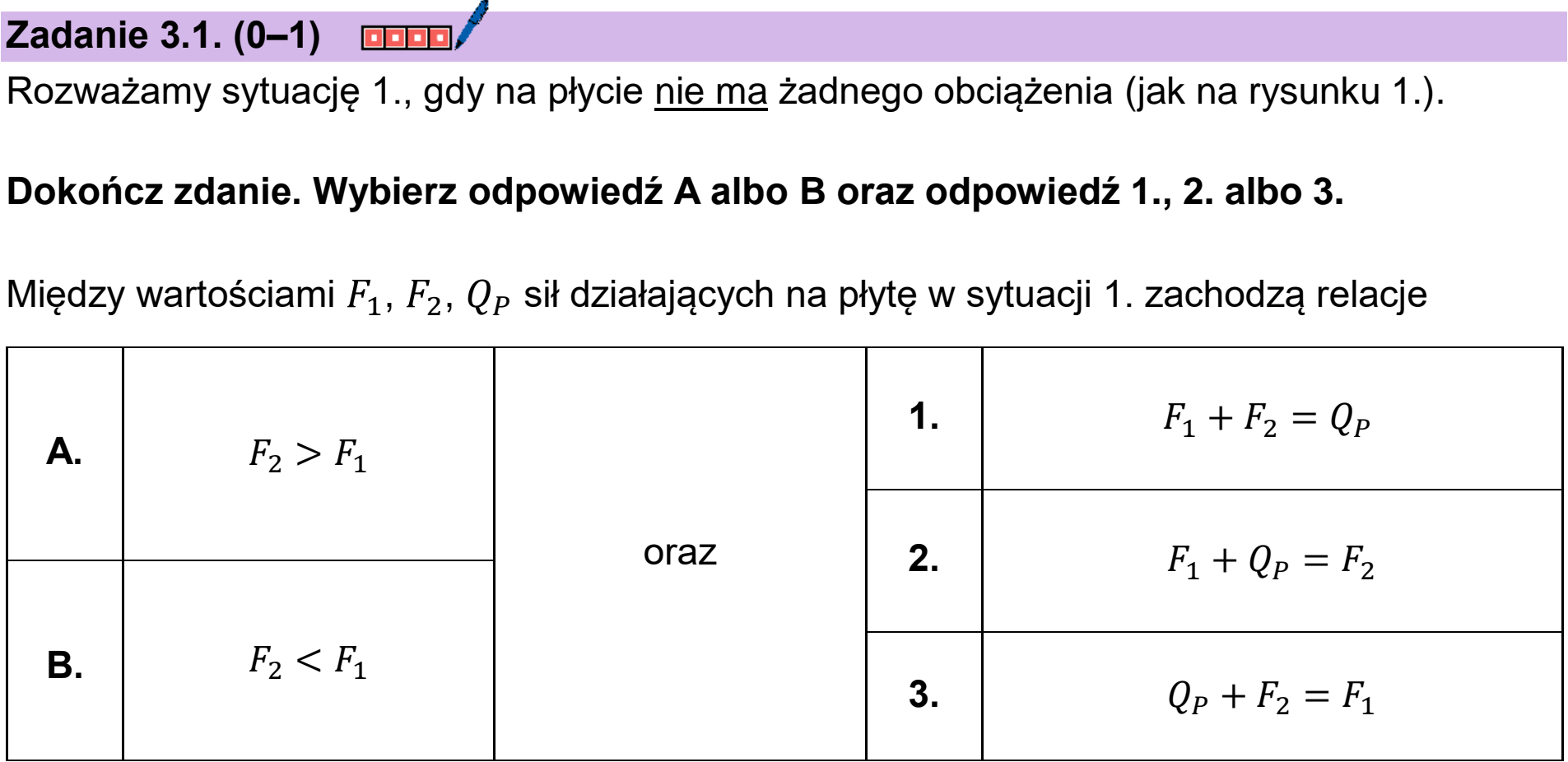 Matura próbna, styczen 2026, zadanie 3.1