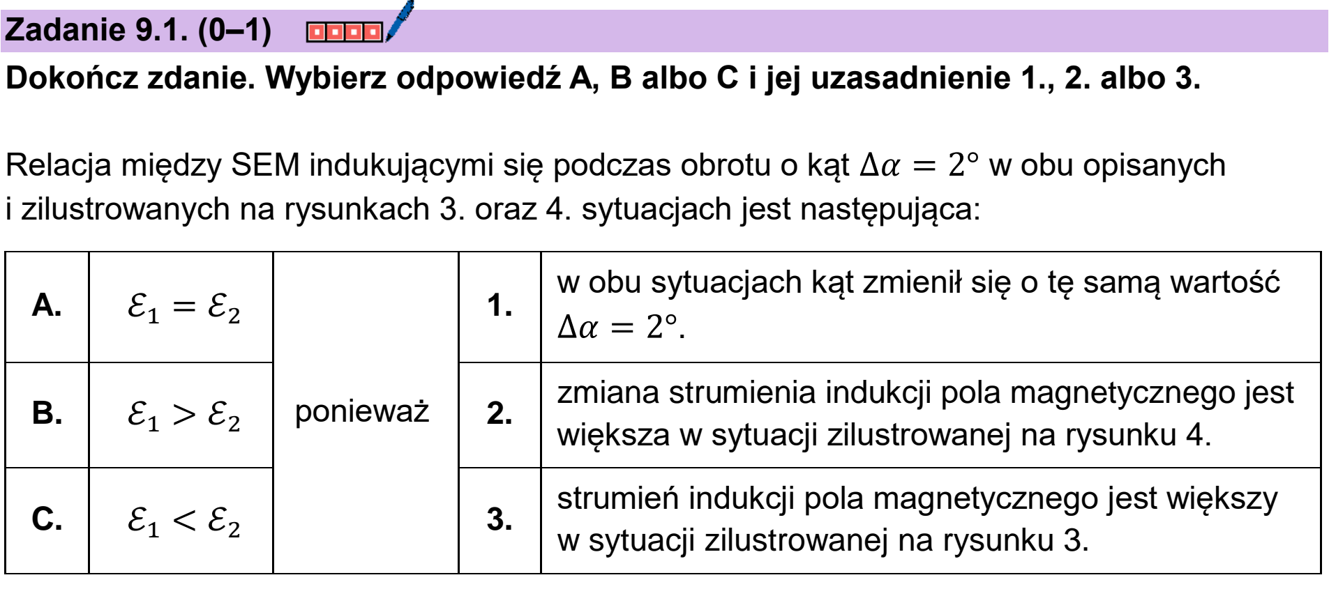Matura próbna, styczen 2026, zadanie 9.1