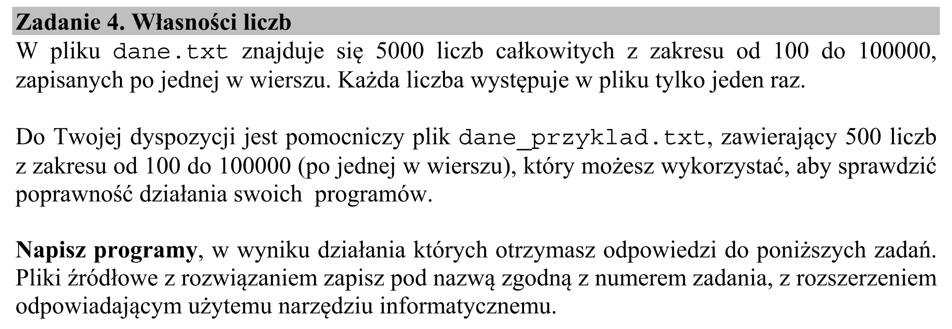 Matura, czerwiec 2020, wstęp zadania 4