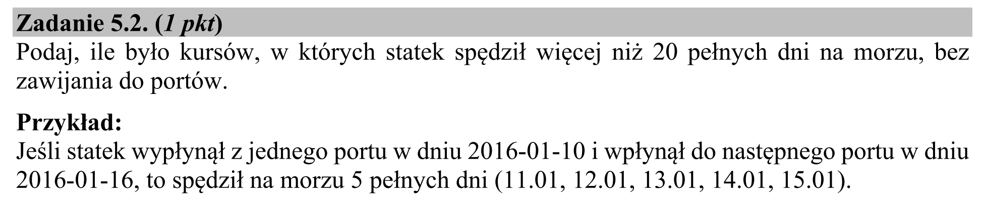 Matura, czerwiec 2020, zadanie 5.2