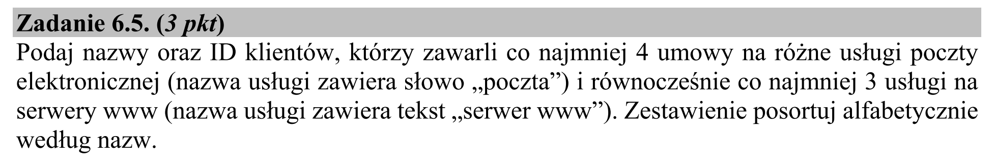 Matura, czerwiec 2020, zadanie 6.5