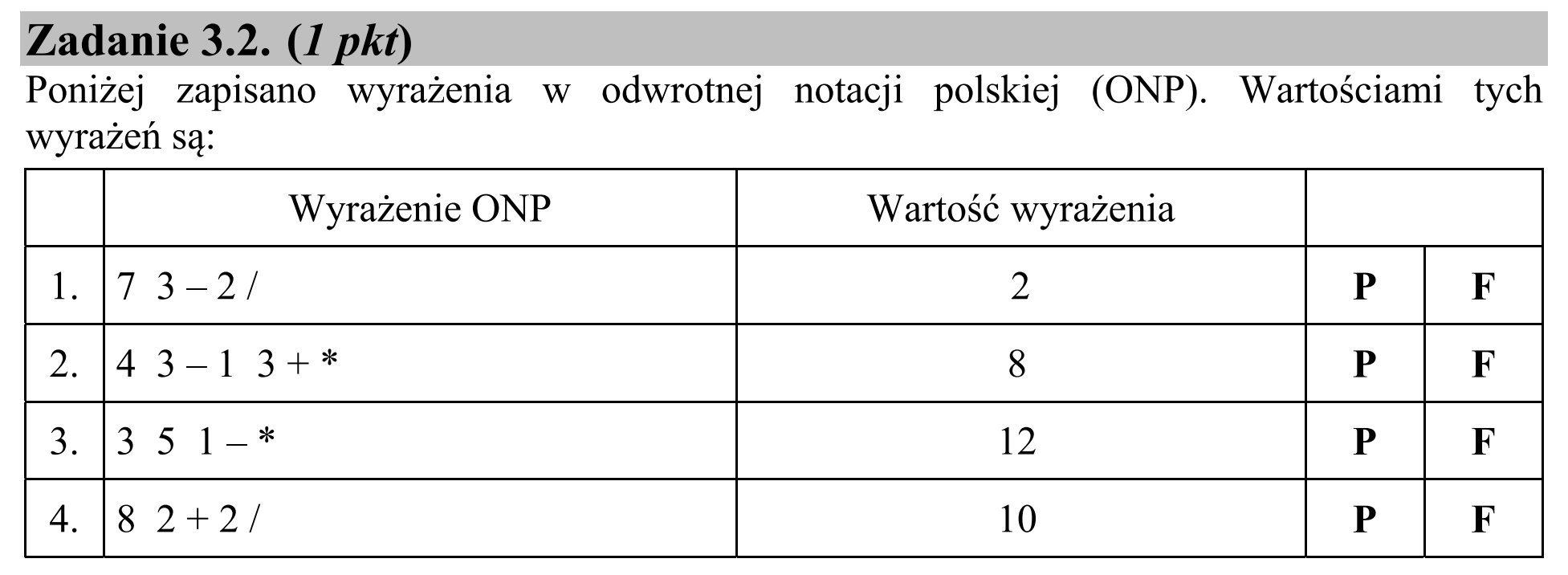 Matura, maj 2015, zadanie 3.2