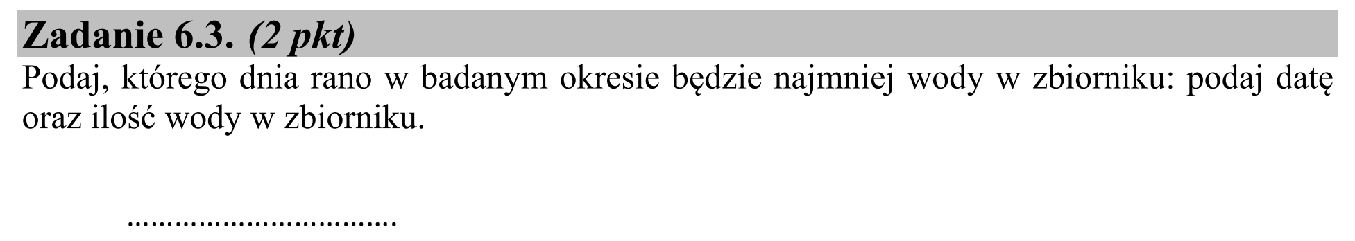 Matura, maj 2015, zadanie 6.3