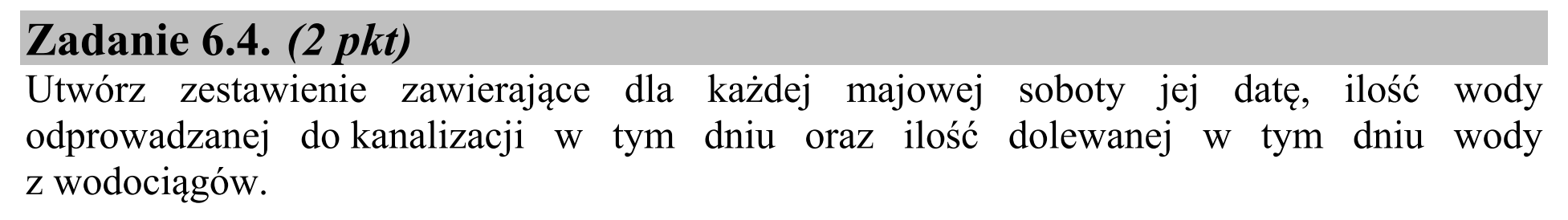 Matura, maj 2015, zadanie 6.4