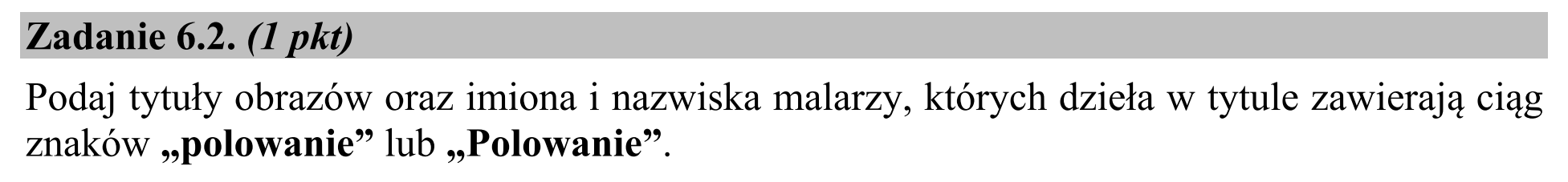 Matura, maj 2016, zadanie 6.2