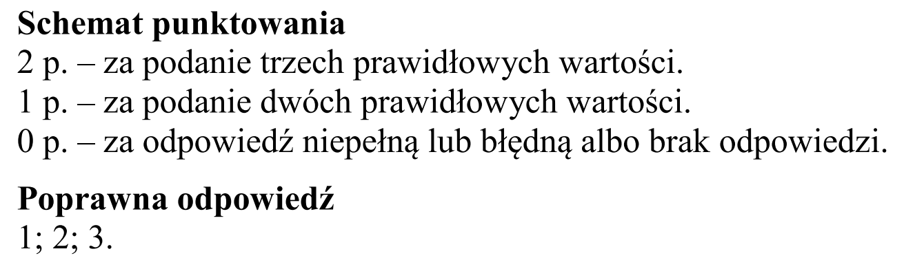 Matura, maj 2016, odpowiedź do zadania 2.1