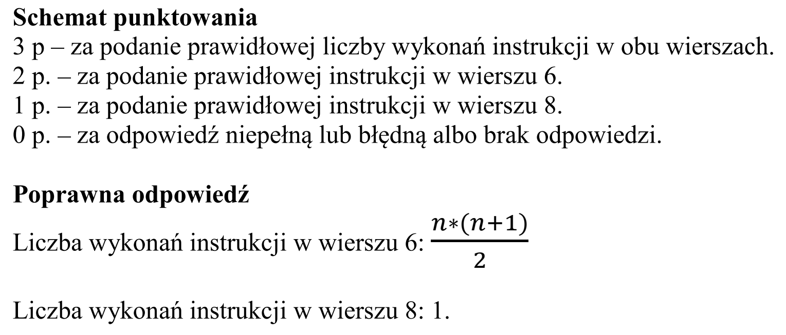 Matura, maj 2016, odpowiedź do zadania 2.3