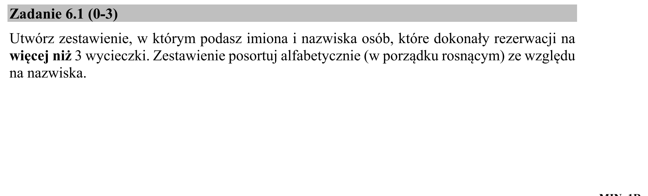 Matura, maj 2017, zadanie 6.1