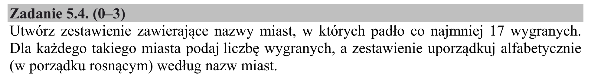 Matura, maj 2018, zadanie 5.4